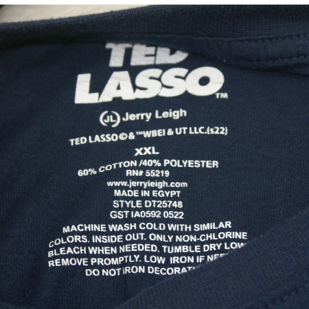 Ted Lasso AFC Richmond Long Sleeve T-Shirt Navy Blue XXL I Believe In Believe